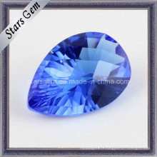 Tanzanite Blue Pear Millennium Cut Cubic Zirconia pour Jewellry